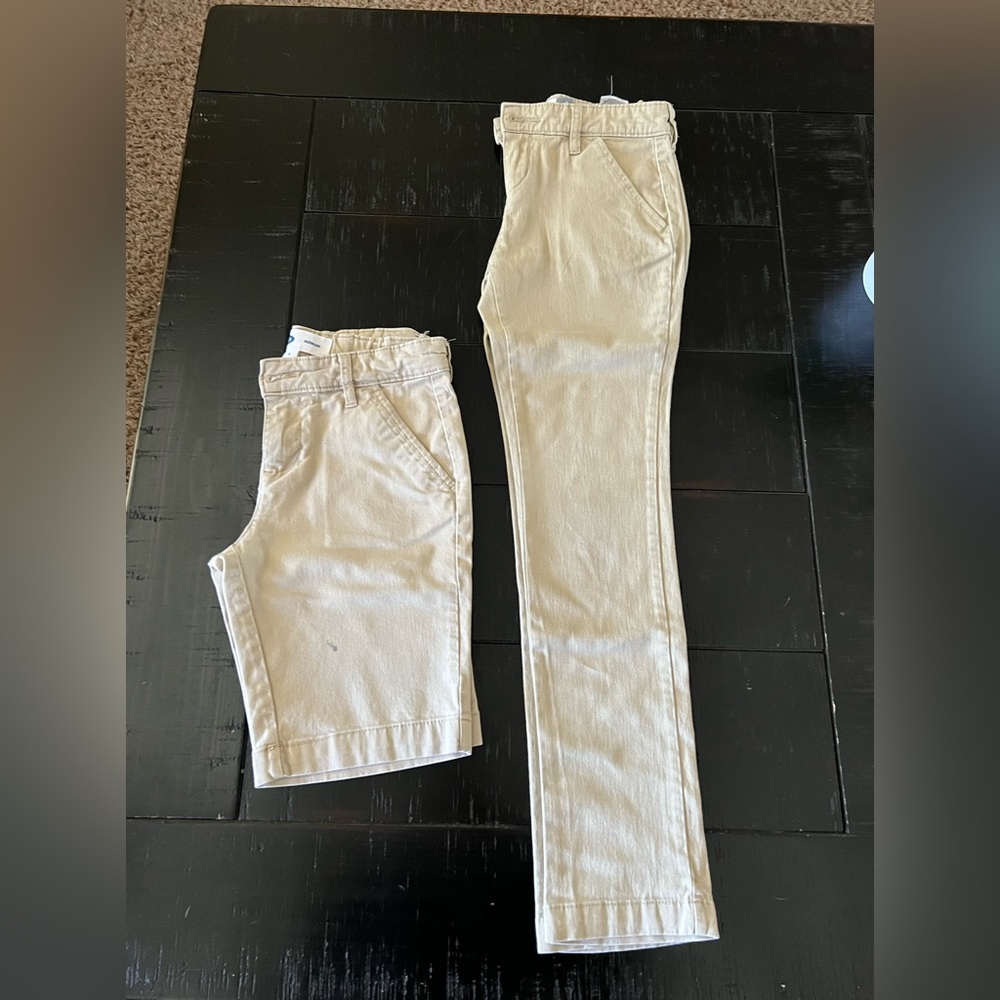 Girls Old Navy Khaki school uniforms